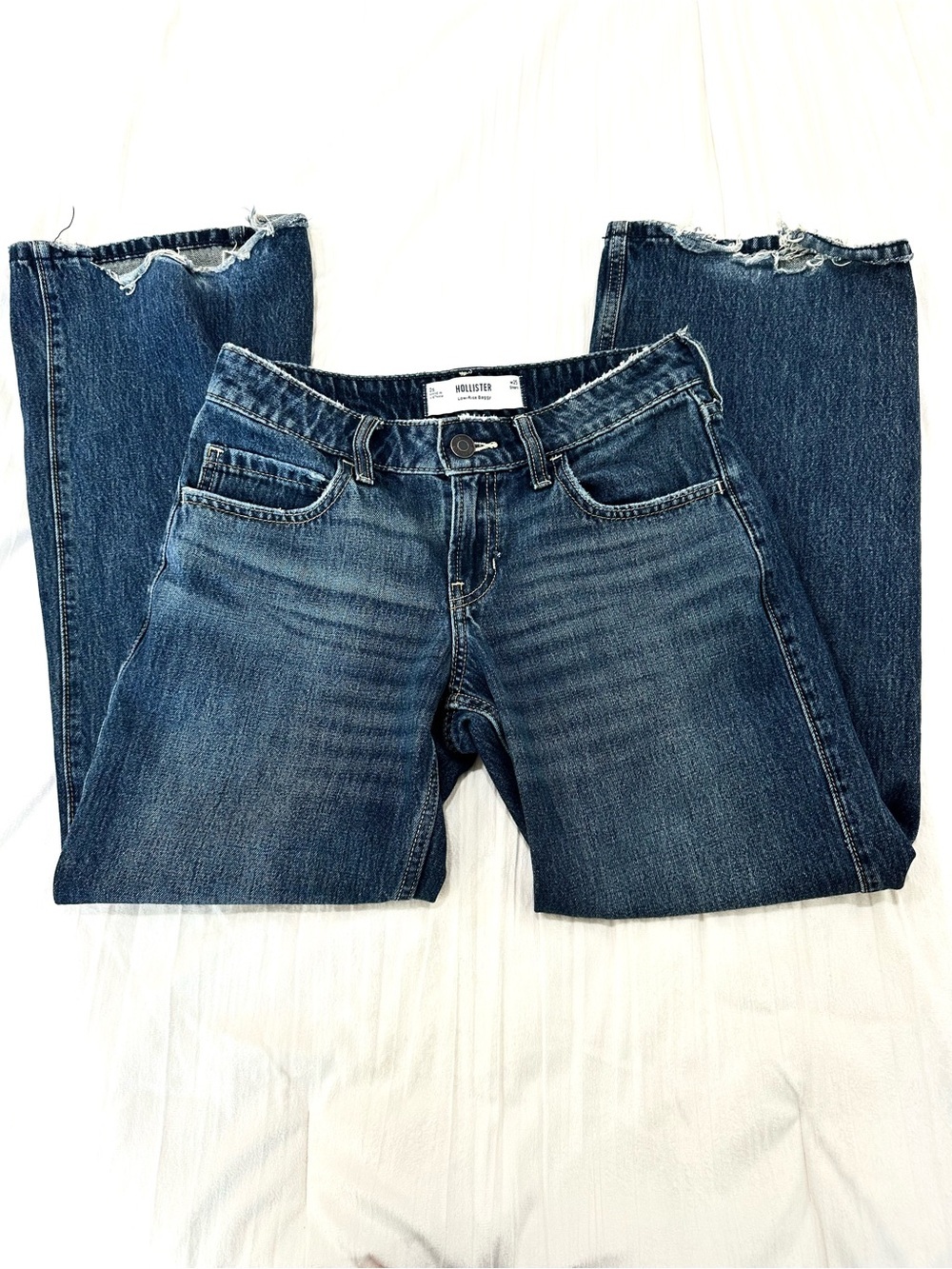 Hollister Low Rise Baggy Jeans - Dark Wash